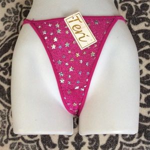Teri Lingerie Fuchsia Thong Size L